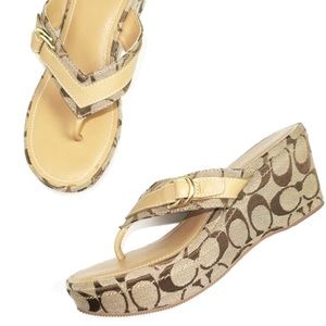 Brand New Coach Signature Sandals